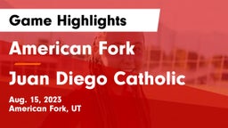 American Fork  vs Juan Diego Catholic  Game Highlights - Aug. 15, 2023