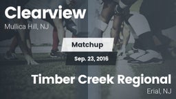 Matchup: Clearview vs. Timber Creek Regional  2016