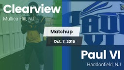 Matchup: Clearview vs. Paul VI  2016