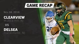 Recap: Clearview  vs. Delsea  2016