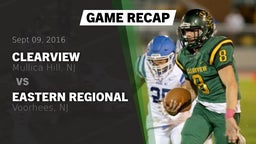 Recap: Clearview  vs. Eastern Regional  2016