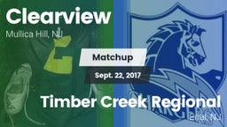 Matchup: Clearview vs. Timber Creek Regional  2017