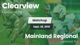 Matchup: Clearview vs. Mainland Regional  2018