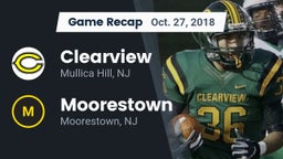 Recap: Clearview  vs. Moorestown  2018
