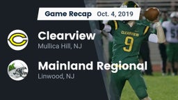 Recap: Clearview  vs. Mainland Regional  2019