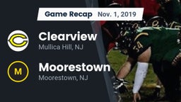 Recap: Clearview  vs. Moorestown  2019
