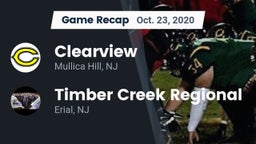 Recap: Clearview  vs. Timber Creek Regional  2020