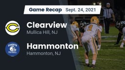 Recap: Clearview  vs. Hammonton  2021