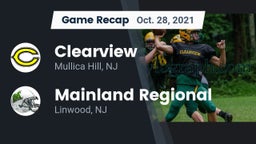 Recap: Clearview  vs. Mainland Regional  2021