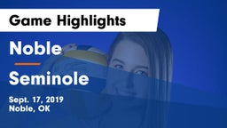Noble  vs Seminole Game Highlights - Sept. 17, 2019