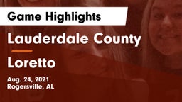 Lauderdale County  vs Loretto  Game Highlights - Aug. 24, 2021