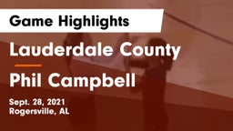 Lauderdale County  vs Phil Campbell Game Highlights - Sept. 28, 2021