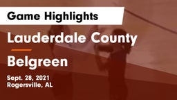 Lauderdale County  vs Belgreen Game Highlights - Sept. 28, 2021