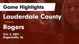 Lauderdale County  vs Rogers  Game Highlights - Oct. 5, 2021