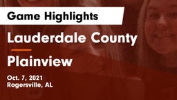Lauderdale County  vs Plainview  Game Highlights - Oct. 7, 2021