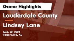 Lauderdale County  vs Lindsey Lane Game Highlights - Aug. 22, 2022