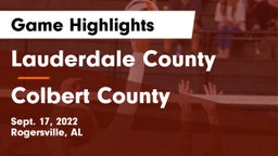 Lauderdale County  vs Colbert County Game Highlights - Sept. 17, 2022