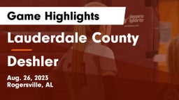 Lauderdale County  vs Deshler Game Highlights - Aug. 26, 2023