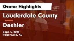 Lauderdale County  vs Deshler  Game Highlights - Sept. 5, 2023