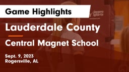 Lauderdale County  vs Central Magnet School Game Highlights - Sept. 9, 2023