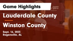 Lauderdale County  vs Winston County  Game Highlights - Sept. 16, 2023