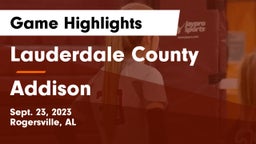 Lauderdale County  vs Addison Game Highlights - Sept. 23, 2023