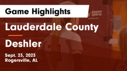 Lauderdale County  vs Deshler  Game Highlights - Sept. 23, 2023