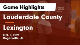 Lauderdale County  vs Lexington  Game Highlights - Oct. 5, 2023