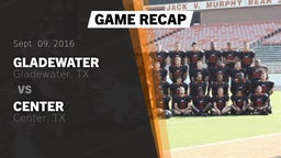 Recap: Gladewater  vs. Center  2016