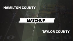 Matchup: Hamilton County vs. Taylor County  2016