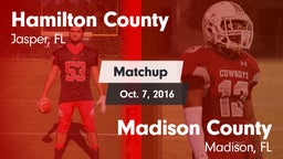 Matchup: Hamilton County vs. Madison County  2016