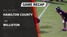 Recap: Hamilton County  vs. Williston  2017