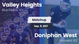 Matchup: Valley Heights High vs. Doniphan West  2017