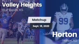 Matchup: Valley Heights High vs. Horton  2020