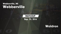 Matchup: Webberville vs. Waldron 2016