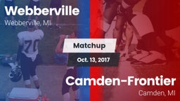 Matchup: Webberville vs. Camden-Frontier  2017