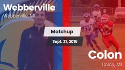 Matchup: Webberville vs. Colon  2018