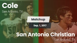 Matchup: Cole vs. San Antonio Christian  2017