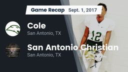 Recap: Cole  vs. San Antonio Christian  2017