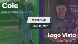 Matchup: Cole vs. Lago Vista  2017