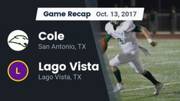 Recap: Cole  vs. Lago Vista  2017