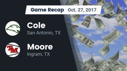 Recap: Cole  vs. Moore  2017