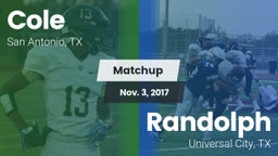 Matchup: Cole vs. Randolph  2017