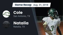 Recap: Cole  vs. Natalia  2018