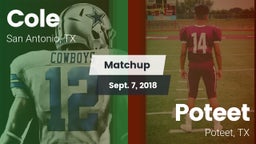 Matchup: Cole vs. Poteet  2018