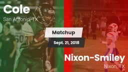 Matchup: Cole vs. Nixon-Smiley  2018