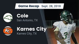 Recap: Cole  vs. Karnes City  2018