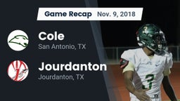 Recap: Cole  vs. Jourdanton  2018