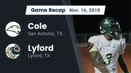Recap: Cole  vs. Lyford  2018