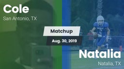 Matchup: Cole vs. Natalia  2019